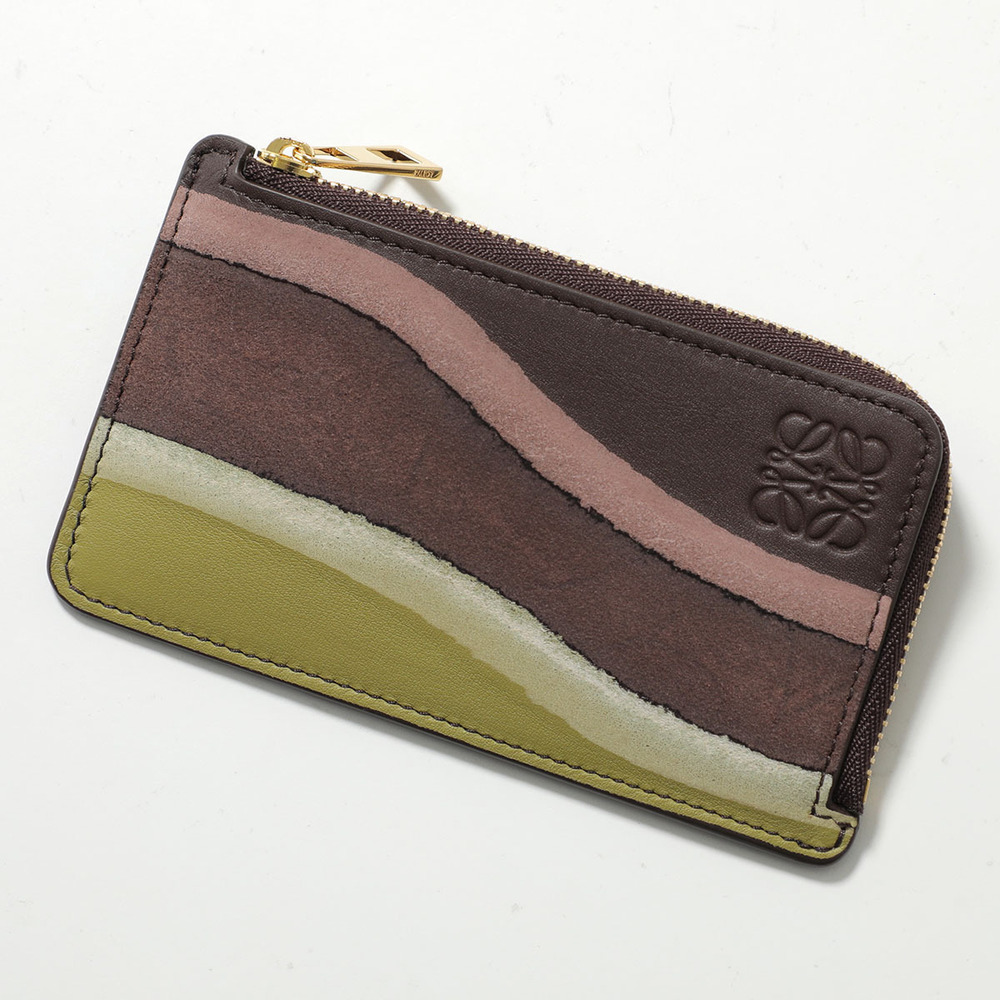 Loewe LANDSCAPE coin Wallet Anagram Card Fragment Wallet Chocolate Brown